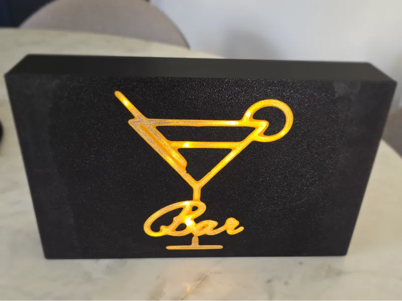 Cocktail Bar illumination  Signage 