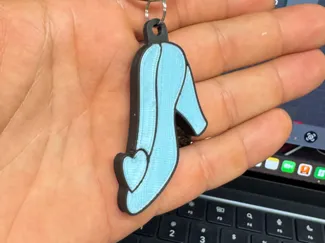 Cinderella's shoe keychain