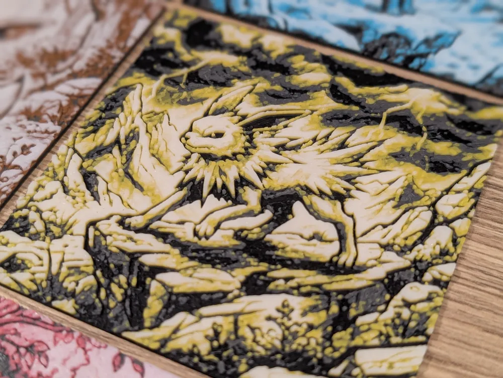 Evolution Frame Eeveelution Pokemon Hueforge & Frame - Free 3D Print Model - MakerWorld