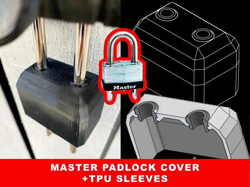 Master Lock cover with tpu sleeve