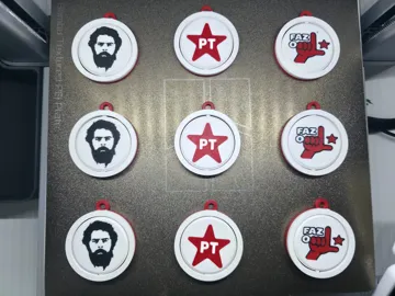Llavero: Lula (PT) - Chaveiro Giratório Print-in-Place — vista de referencia 4