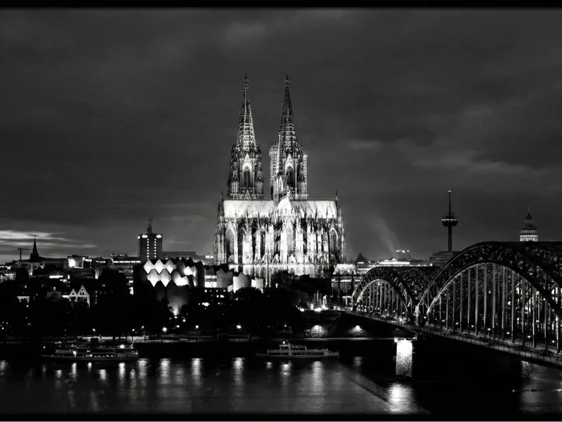 Lithophane Köln Mono Nacht