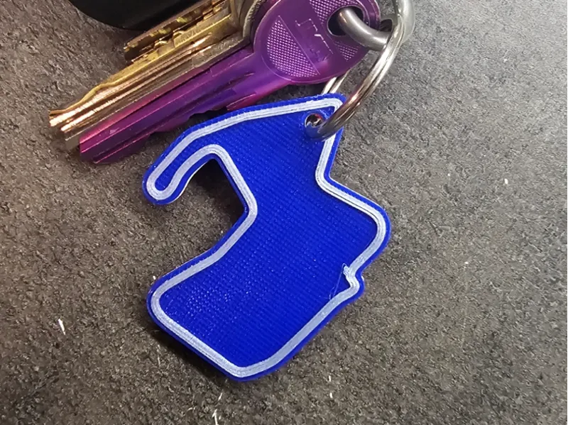 Laguna Seca keychain (no AMS)
