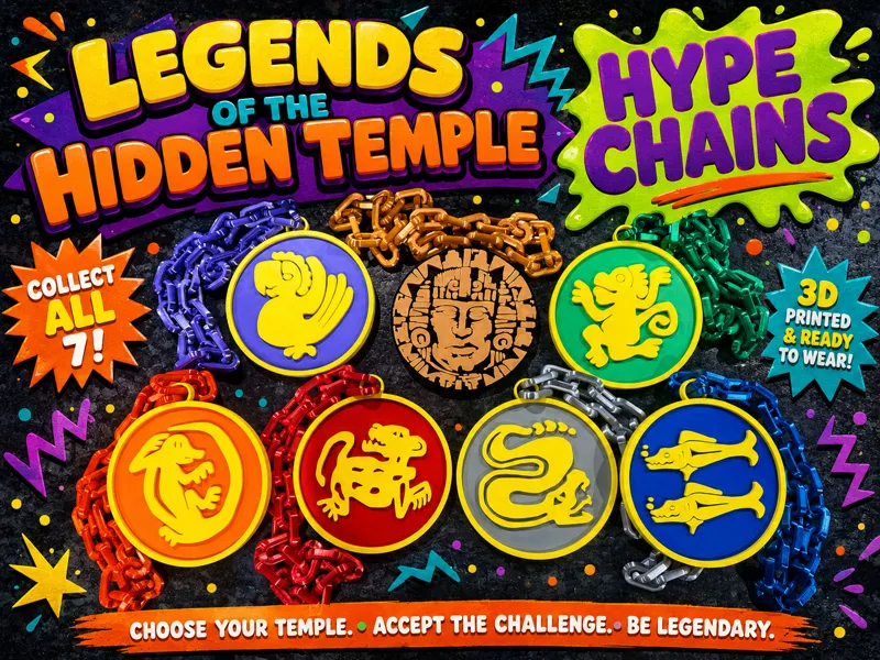 Legends of the Hidden Temple Inspired Hype Chains