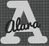 Letter A for the name Alara