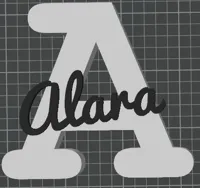 Lettera A nome Alara