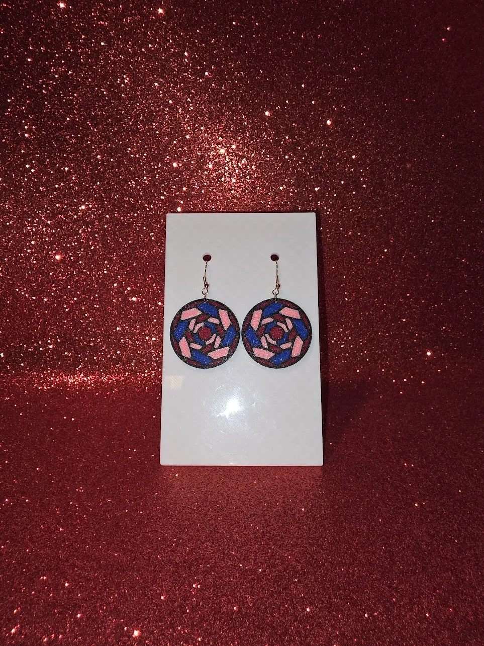 Rain of colors earrings view 2