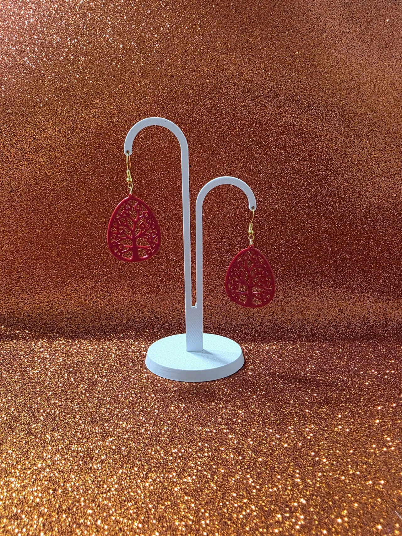 Tree of love in the easter egg earrings view 3