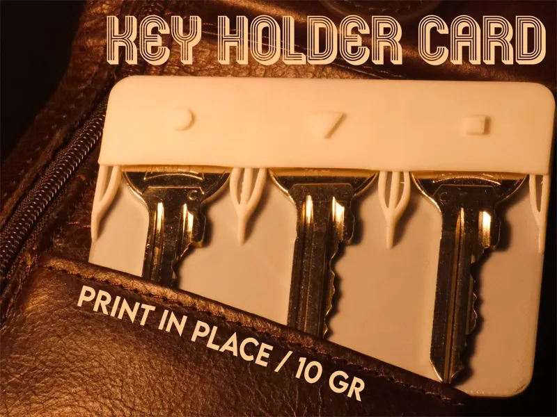 Key Holder Card - print in place