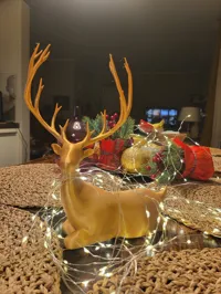 Cerf de Noël assis — photo 10