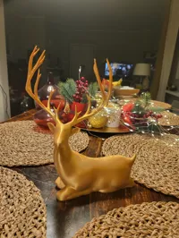Cerf de Noël assis — photo 8