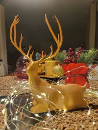 Cerf de Noël assis — photo 9