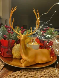 Cerf de Noël assis — photo 7