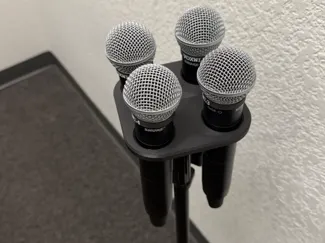 4 in 1 Wireless Mic Holder for 5/8-27 mic stand