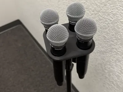 4 in 1 Wireless Mic Holder for 5/8-27 mic stand