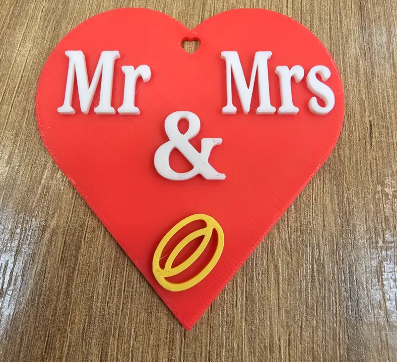Wedding favour keychain
