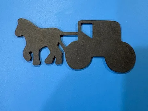 Amish horse and buggy carriage silhouette