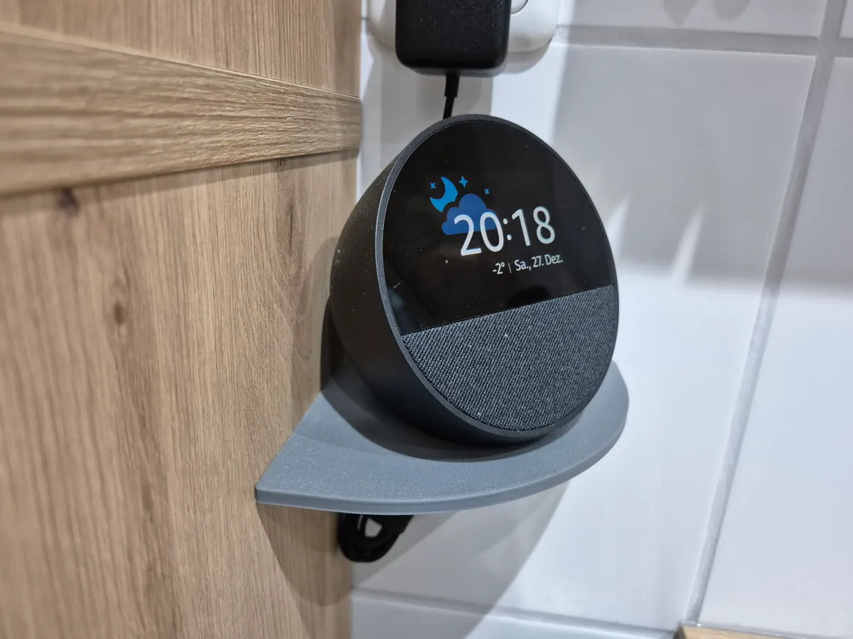 Étagère d'angle pour Amazon Echo Spot