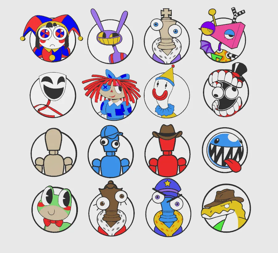 The Amazing Digital Circus - Iconos de Puerta por PrintedPixels ...