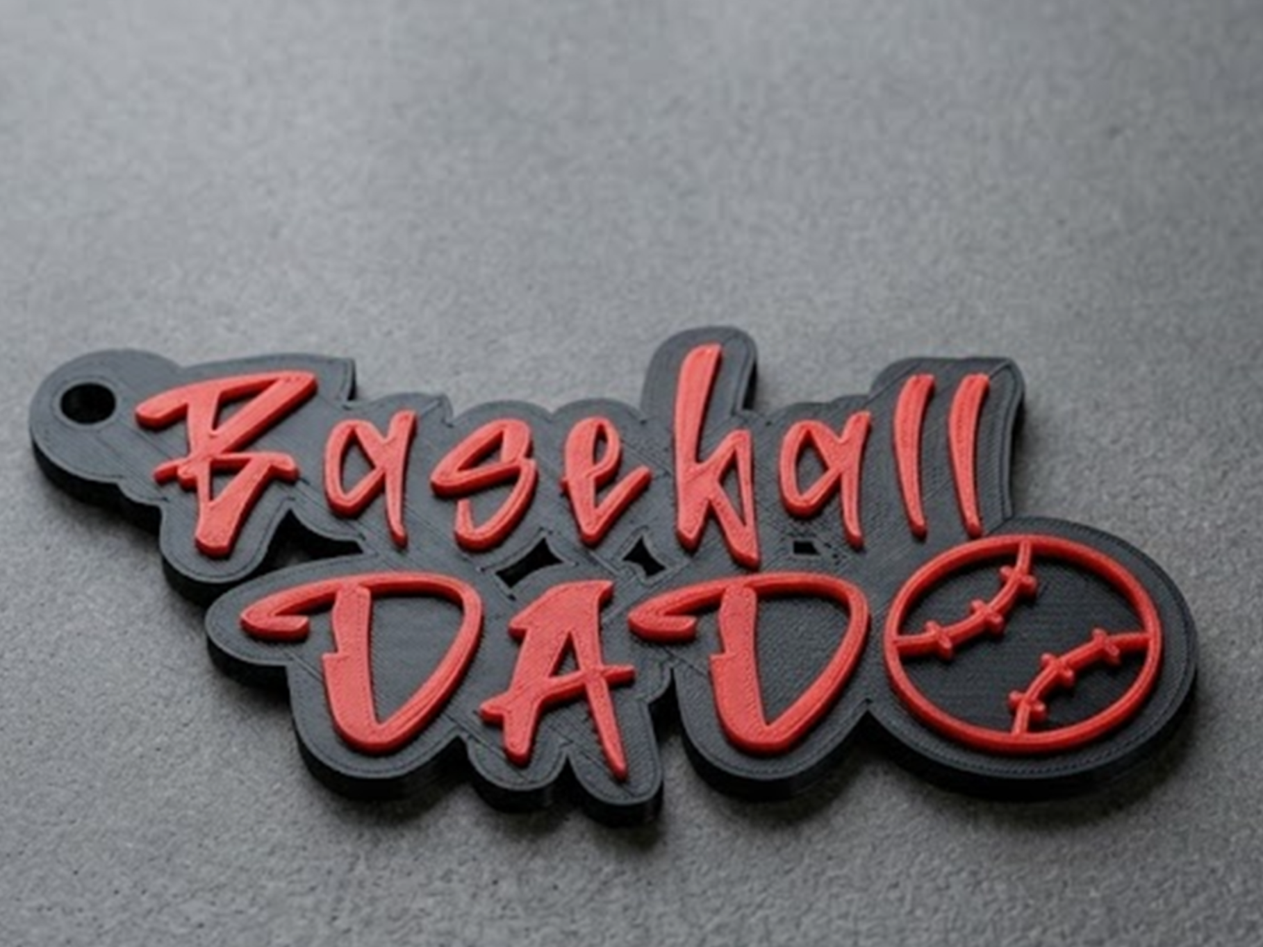 Baseball Dad Keychain - NO AMS