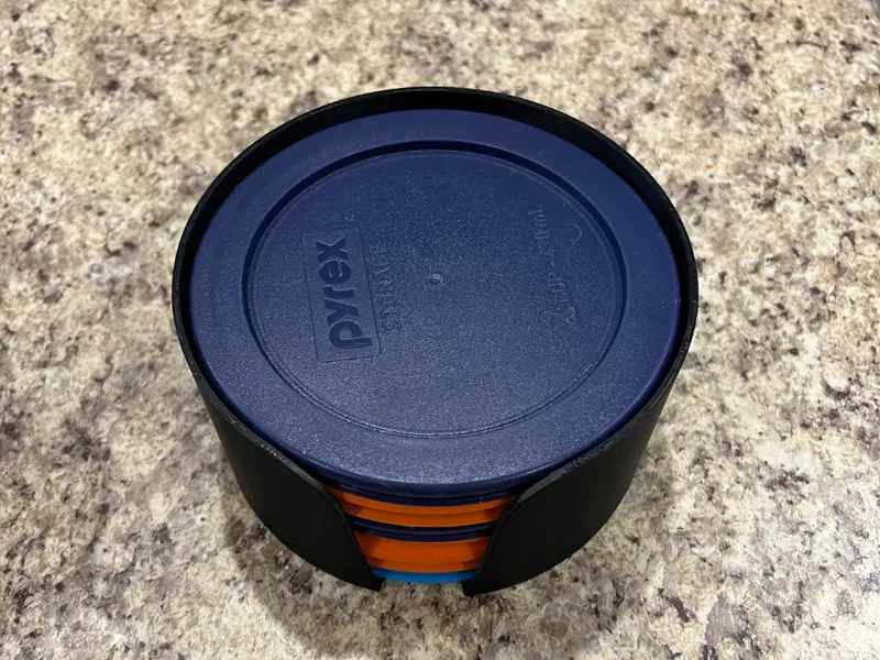 PYREX LID 1 & 2 CUP SINGLE STACKS REMIX