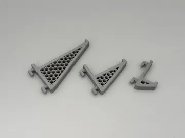 Modelo para impresión 3D: Skadis挂钩(可定制尺寸) — vista de referencia 3