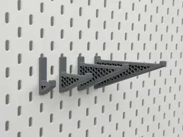 Modelo para impresión 3D: Skadis挂钩(可定制尺寸) — vista de referencia 4