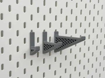 Modelo para impresión 3D: Skadis挂钩(可定制尺寸) — vista de referencia 2