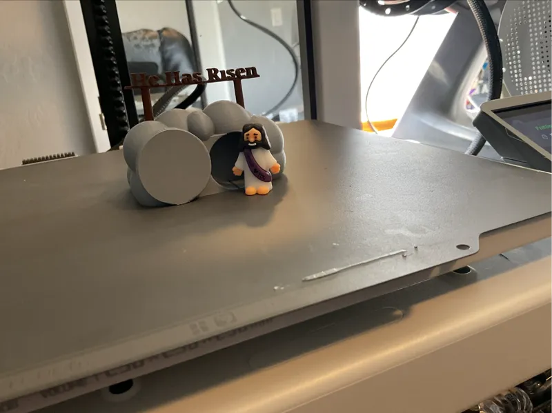 tomb mini Jesus (need a mini Jesus) He has Risen