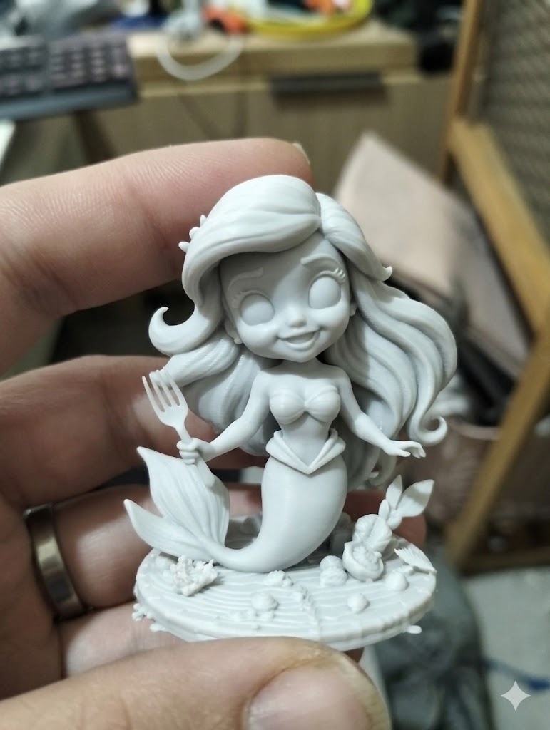 Miniatura 2 do modelo 3D SENTADITOS DISNEY LA SIRENITA