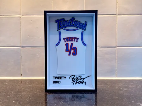 Marco decorativo: Tweety Bird - Space Jam - Jersey Frame — referencia de MakerWorld