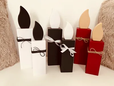 Candles (wooden candles) for various occasions