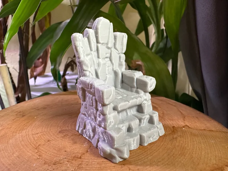 Throne of Stone - Miniature Forest Throne