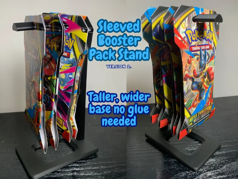 Pokemon Sleeved Booster Pack Stand