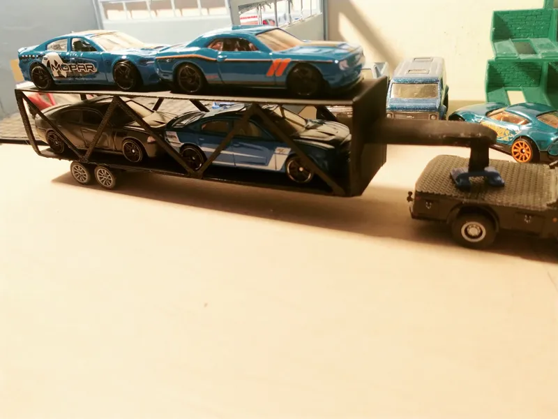 1/64 Double Decker Gooseneck Hotwheels TRAILER