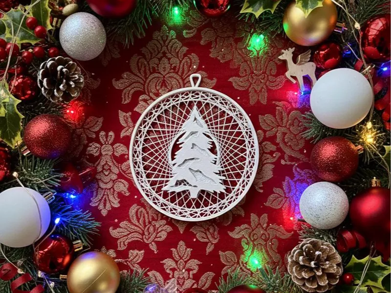 Adorno Navidad Fast Print String Art