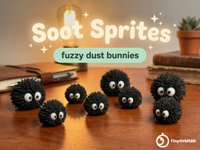 Soot Sprite Dust Bunnies - Desk toy buddy