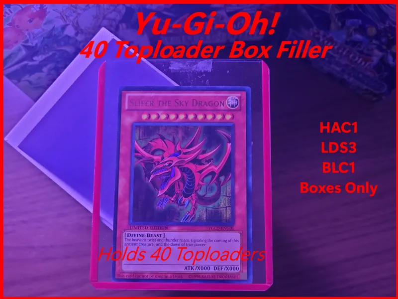 Yu-Gi-Oh! 40 Toploader Sleeve Box Filler