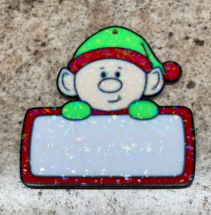 Elf gift tag