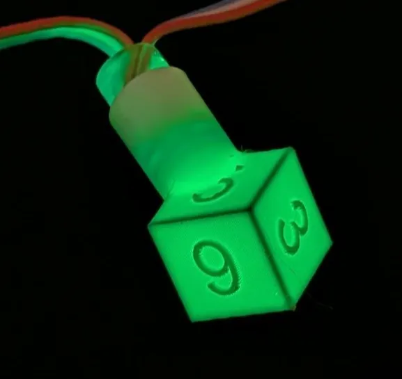 WS2811 12mm Pixel String D6 Dice Caps