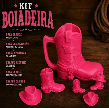Soporte: PORTA LATAS BOTA FOFA — vista de referencia 3