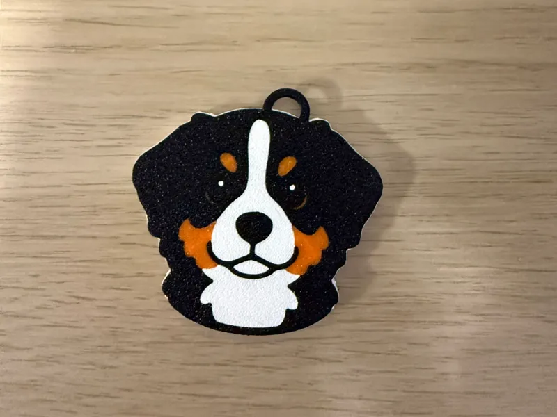BERNESE MOUNTAIN DOG KEYCHAIN / NO SUPPORT 