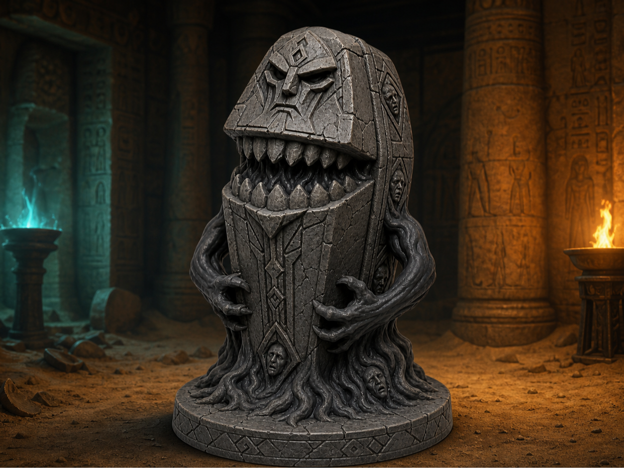 Sarcophage Mimique — figurine JDR fantastique
