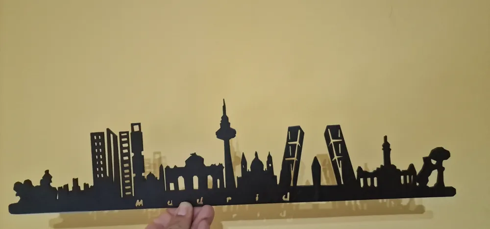 Skyline Madrid Silueta Madrid Free 3D Print Model MakerWorld Skyline Madrid Silueta Madrid Free 3D Print Model MakerWorld