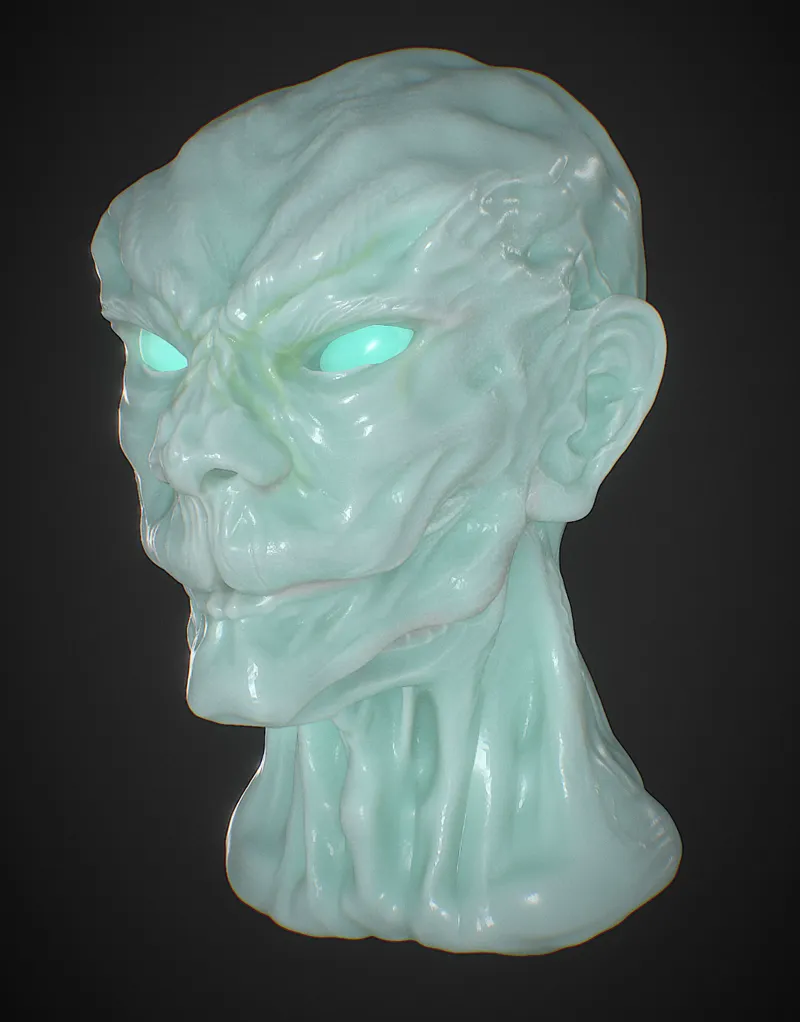 恶魔头像demon statue