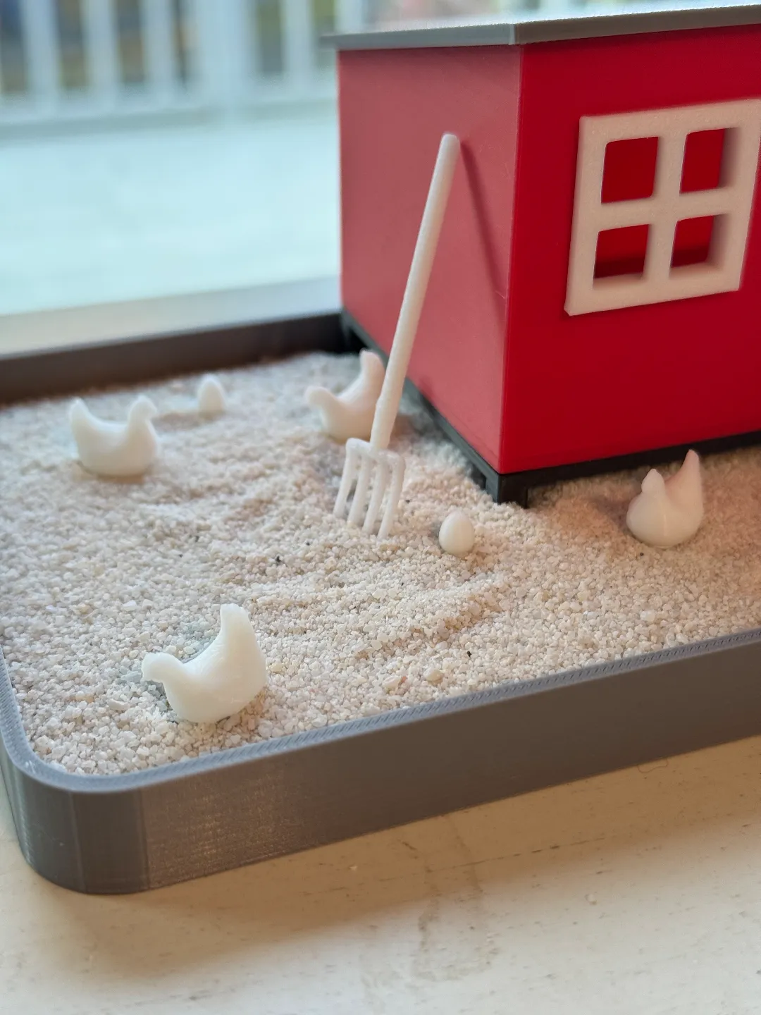 Cute Chicken Coop Zen Garden view 2