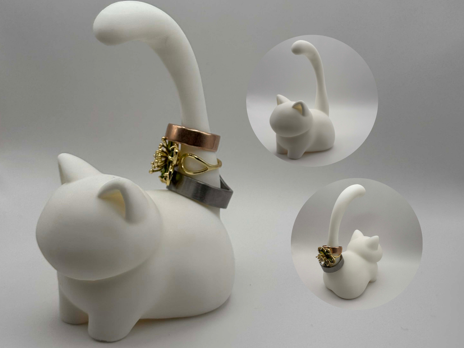 Cat Tail Holder – simple sitting cat