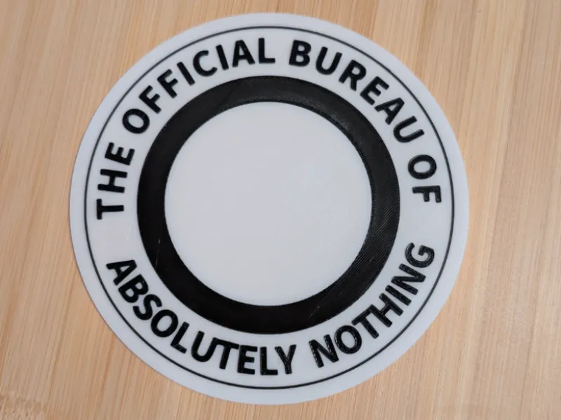 Büroschild, official Bureau of absolutely nothing