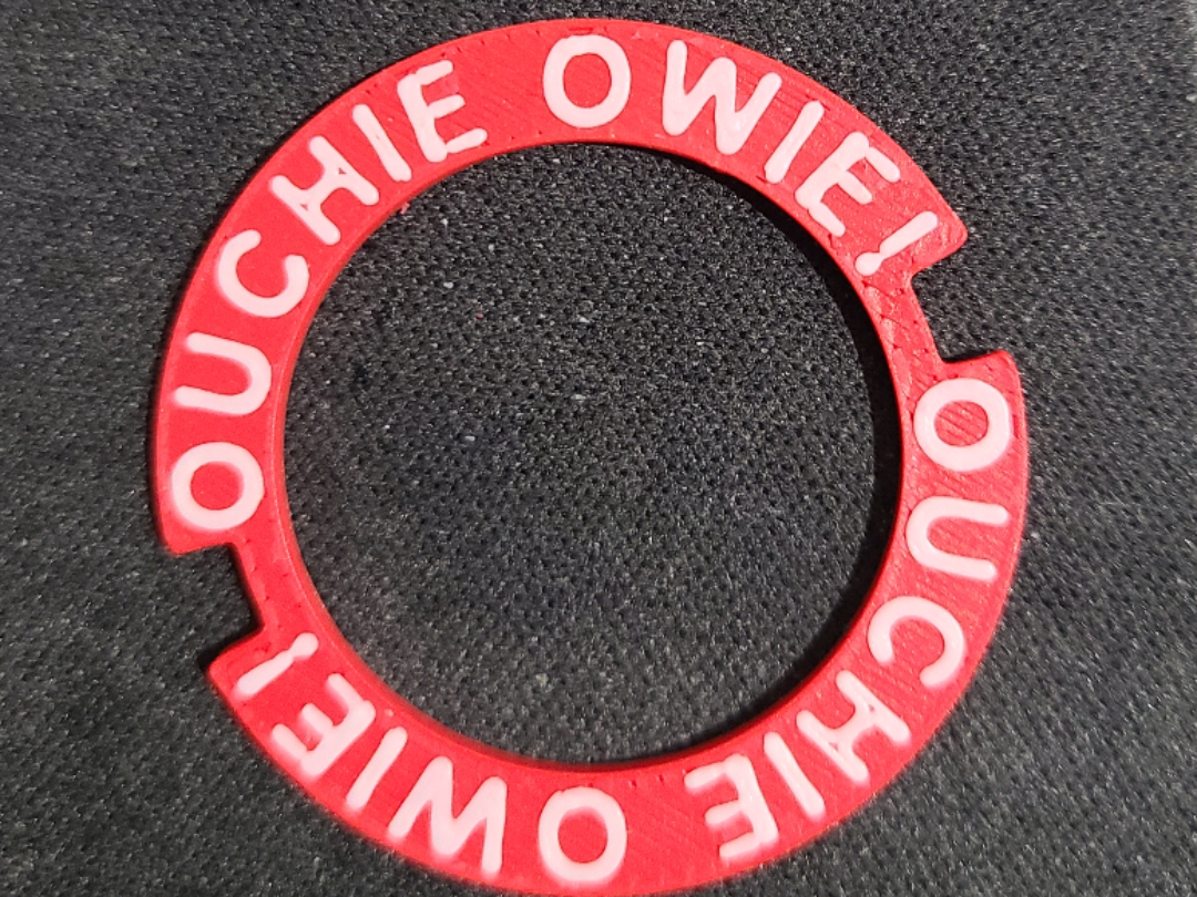 DnD Funny Status Ring - Ouchie Owie!