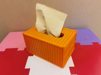 Shipping Container Tissue Box 海运集装箱纸巾盒